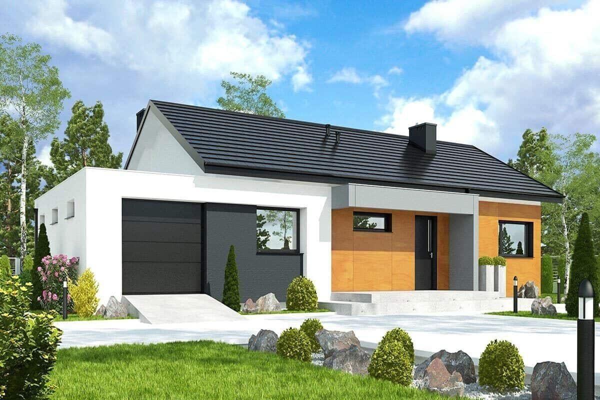Modern Minimalist Home with Bold Contrasts