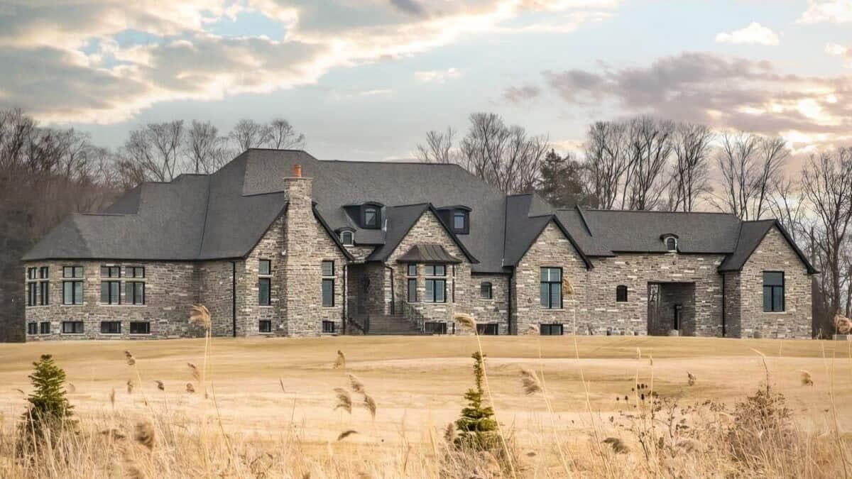 Explore the Grandeur of This Stone-Clad Manor