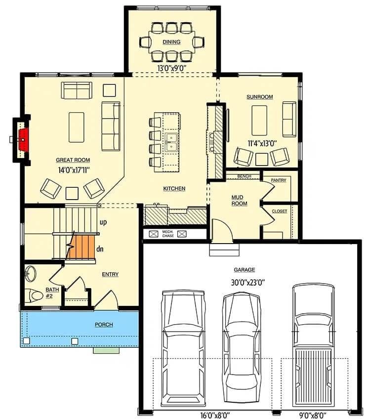 Explore the Open-Concept Living in This Thoughtfully Designed Floor Plan