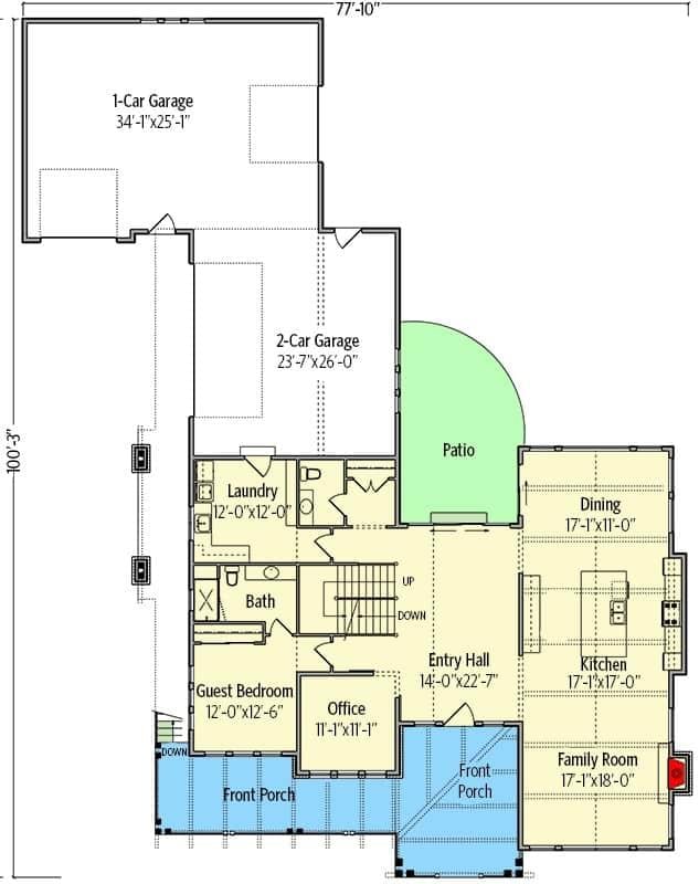 Explore This Spacious Layout with Dual Garages and Patio Access