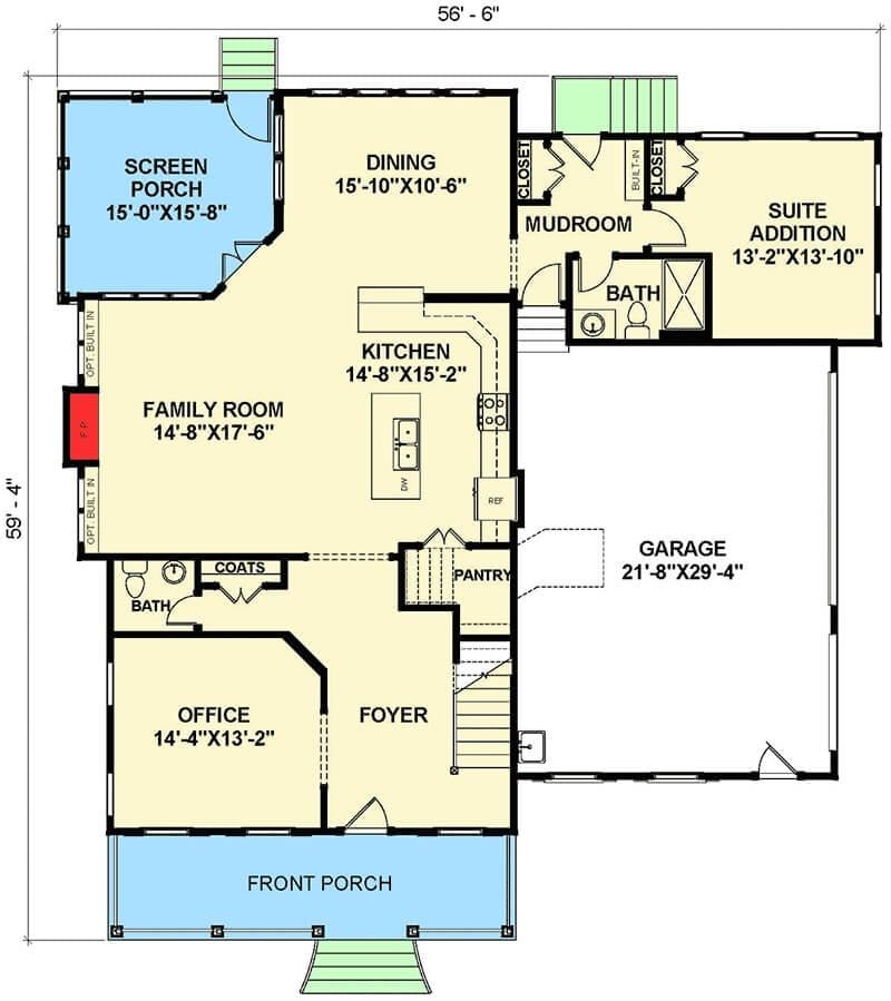 Explore the Spacious Main Floor with a Cozy Screen Porch