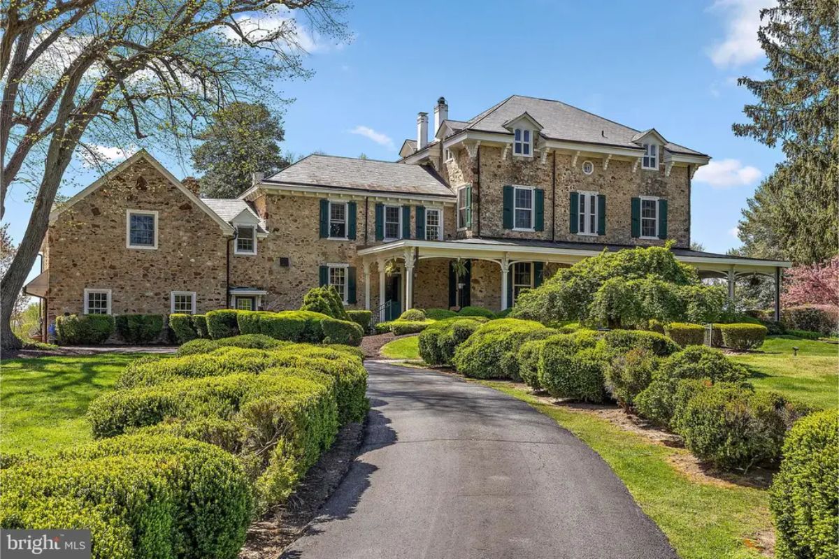 Bohemia House, built in 1840, is a 6,525-square-foot Colonial estate on nearly 20 acres near the Bohemia and Elk rivers in Maryland.