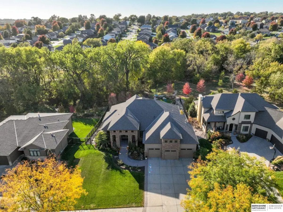 In Elkhorn,$999,999 will get you this property. This 5,040 sq. ft. 5-bedroom, 4-bathroom ranch home in Elkhorn, built in 2012, features high decorative ceilings, wood floors, and a spacious granite kitchen with floor-to-ceiling cabinetry.