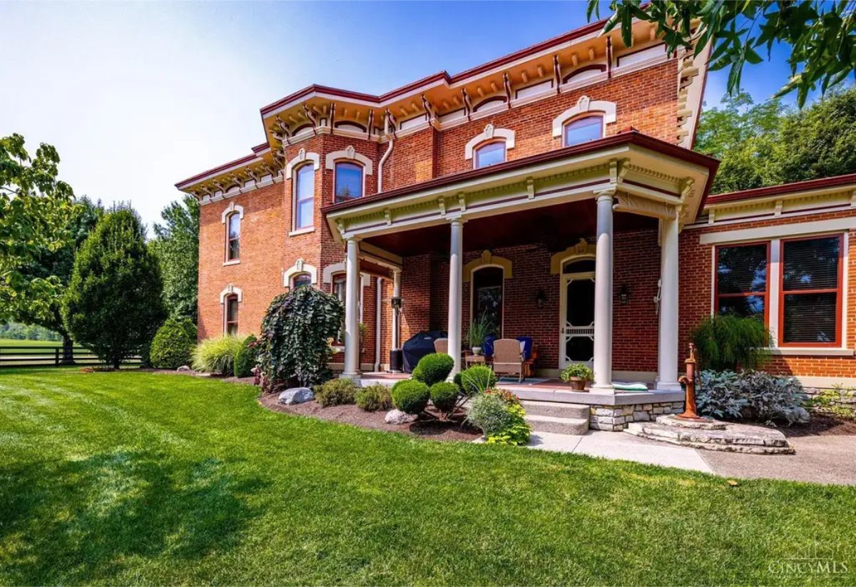 Priced at $2,150,000, this meticulously restored 1875 historic home offers 3 bedrooms, 4 bathrooms, and 4,122 square feet of living space on 8 scenic acres.