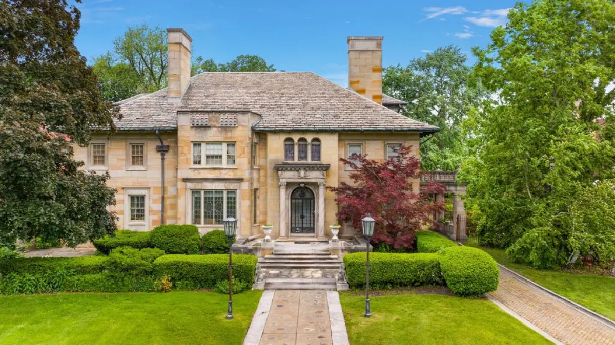 Step into Detroit's golden era with the Edward F. Fisher Mansion, a 1923 Renaissance Revival estate designed by renowned architect Richard H. Marr.