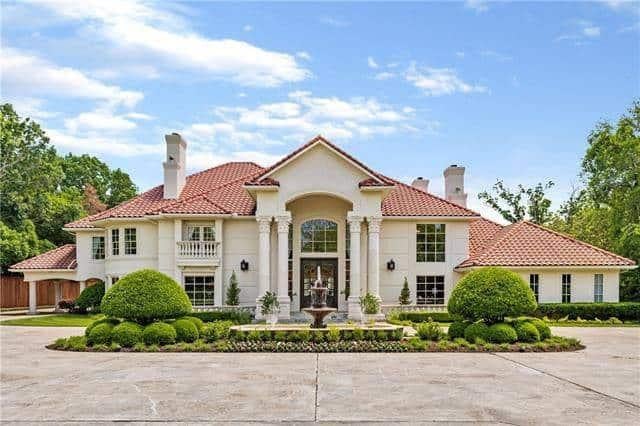 Mediterranean Mansion with Striking Red Tile Roof