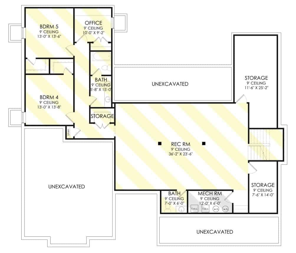 Explore the Versatile Lower Level with Recreation Room and Office Space