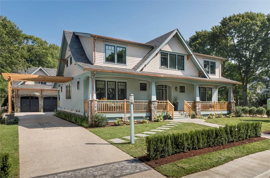Check Out the Classic Craftsman Porch with Stone Accents