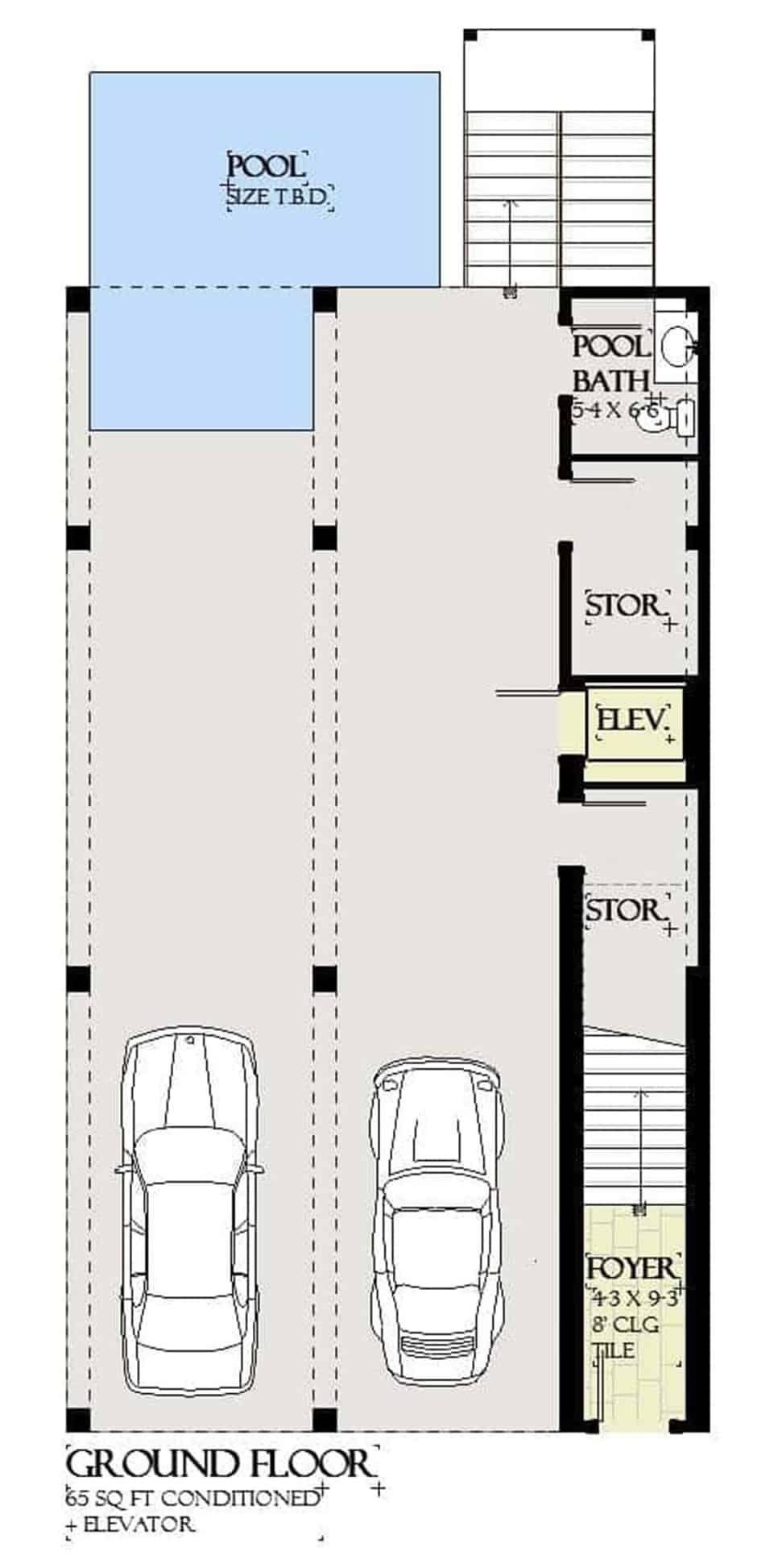 Explore the Ground Floor with Dual Garage and Pool Access