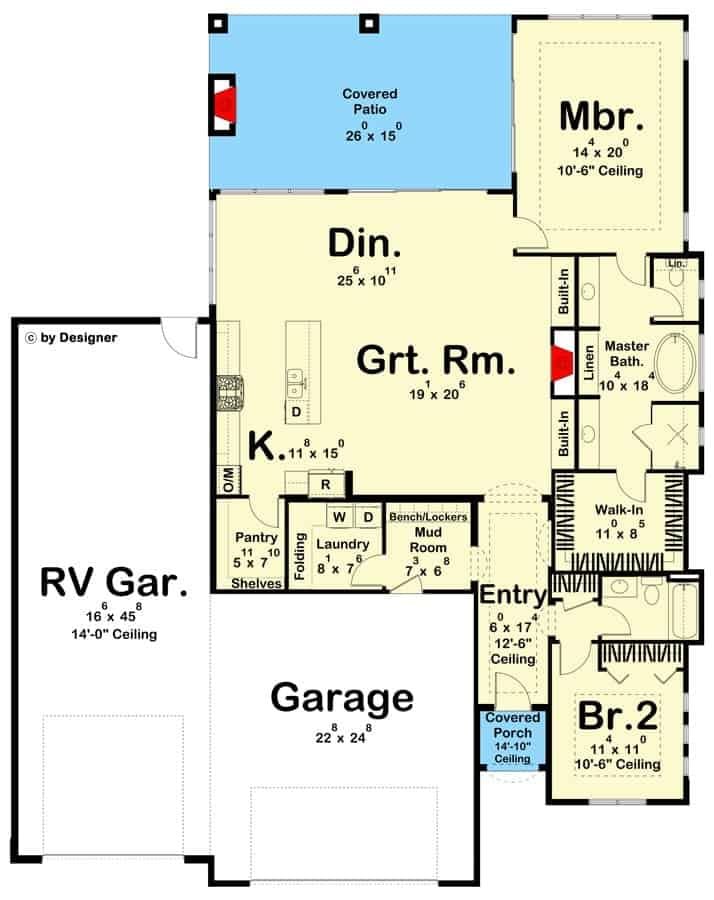 Explore This Floor Plan with a Spacious Great Room and RV Garage