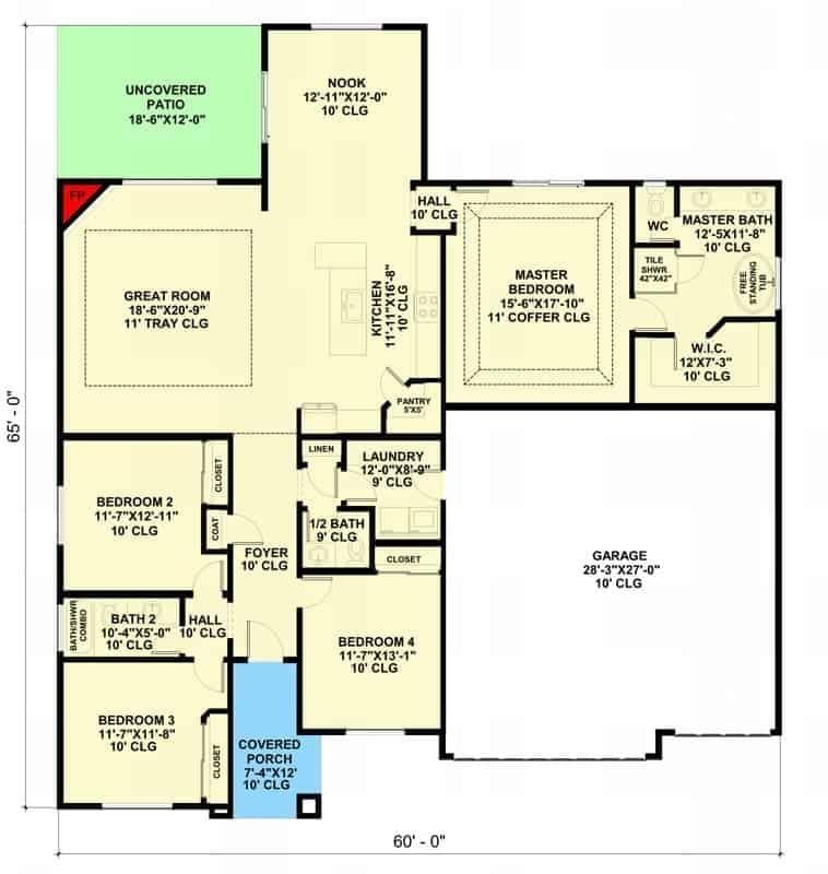 Explore This Spacious Floor Plan with a Great Room and Uncovered Patio