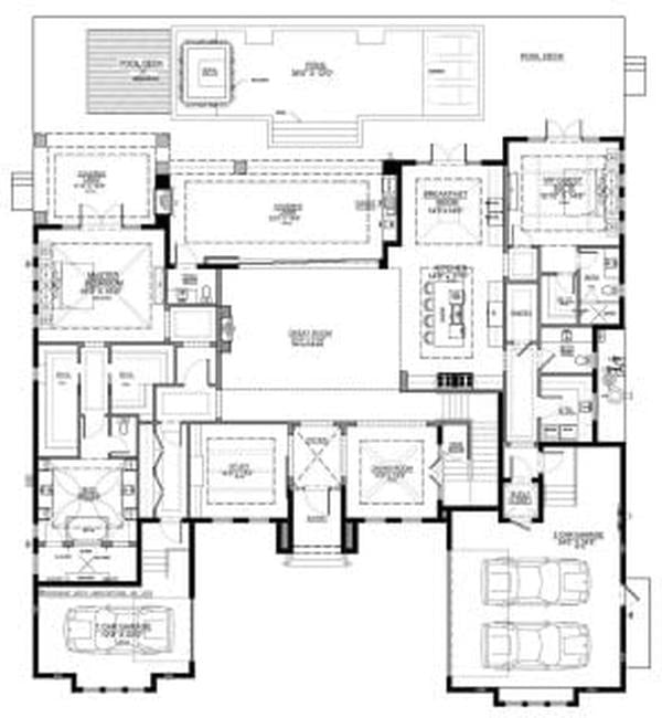 Explore This Spacious Floor Plan with a Three-Car Garage