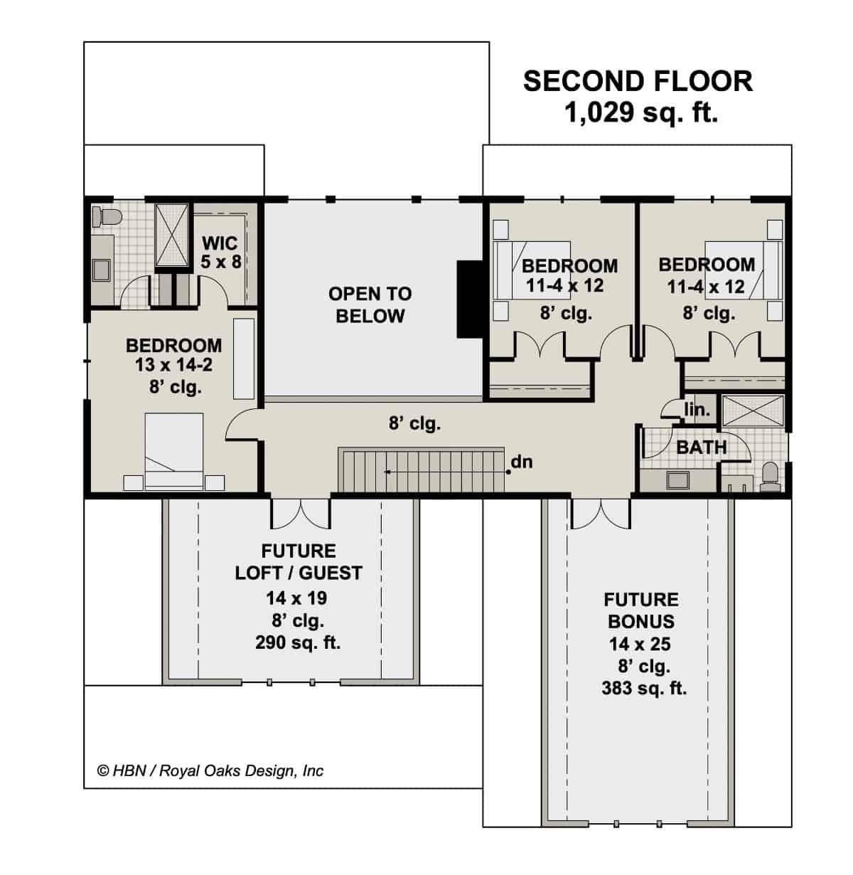 Explore the Versatile Second Floor with Future Expansion Options