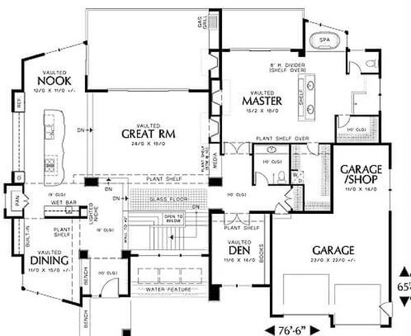 Explore This Floor Plan with a Vaulted Great Room and Spa Retreat