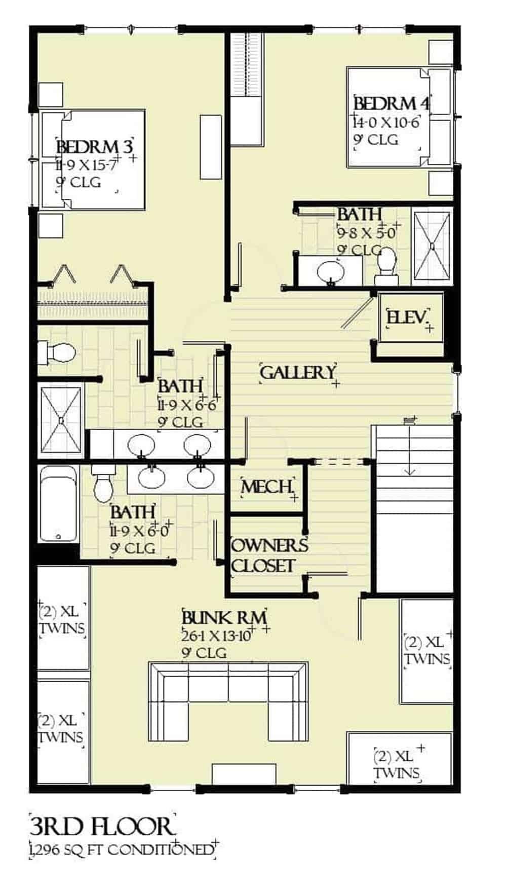 Explore the Versatile Layout of This 3rd Floor Plan