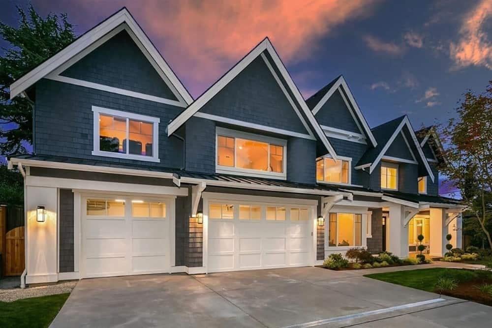 Notice the Symmetrical Gables on This Classic Craftsman Home