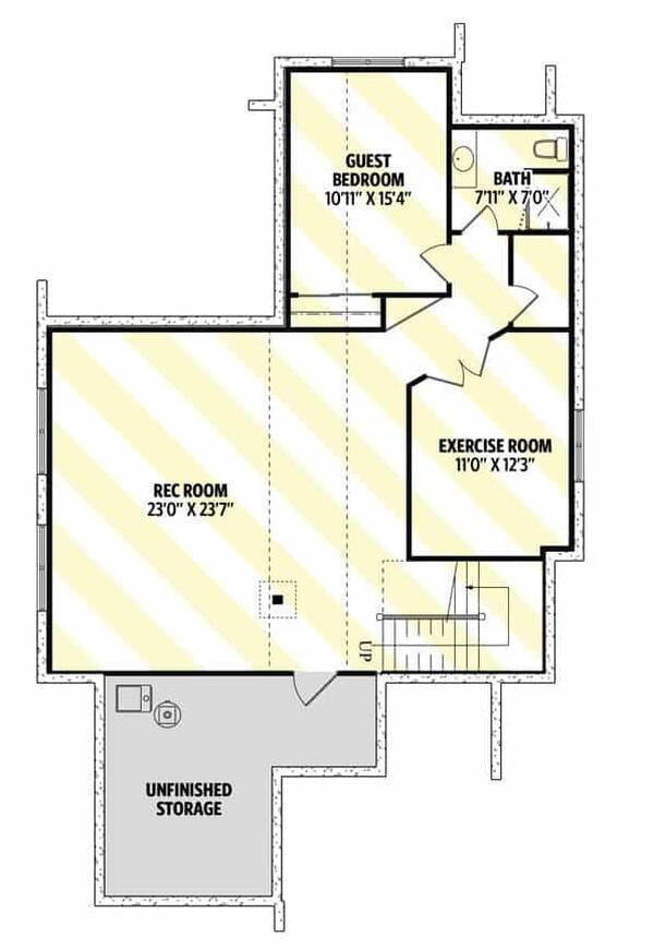 Explore the Multifunctional Basement with Rec Room and Exercise Space