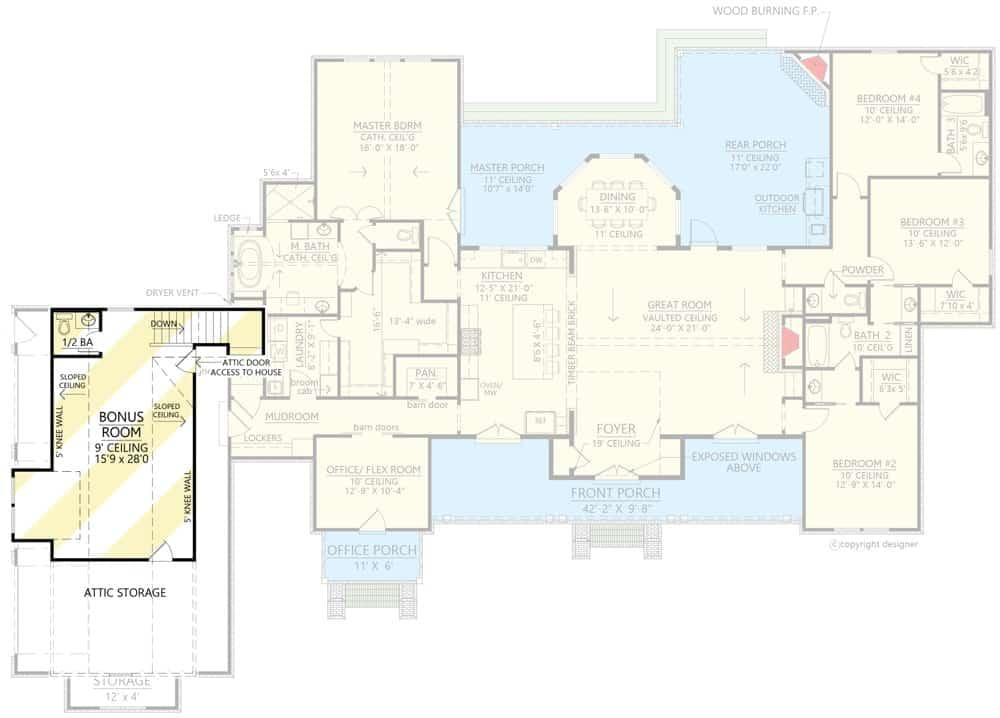 Explore the Expansive Great Room and Bonus Space in This Floor Plan