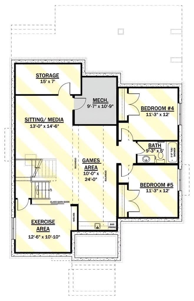 Explore the Versatile Lower Level Featuring a Games Area