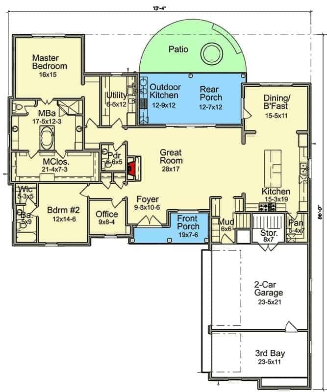 Discover the Expansive Great Room in This Thoughtful Layout