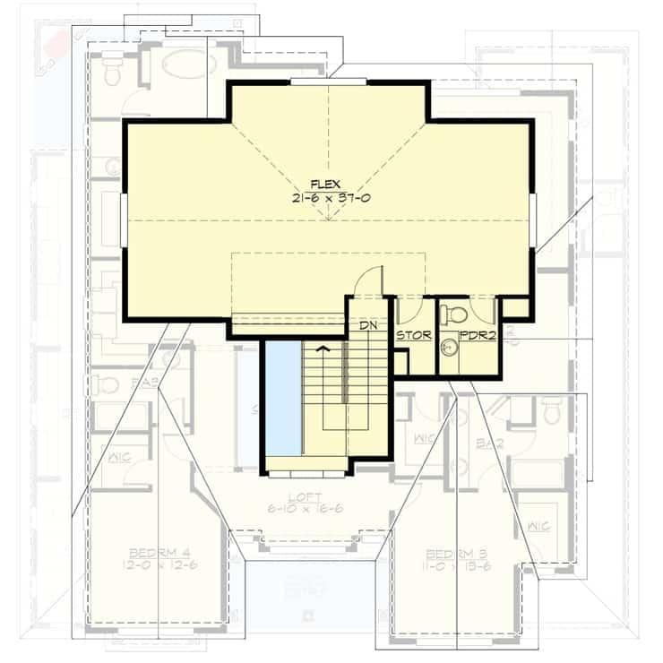 Explore the Versatile Flex Space in This Floor Plan