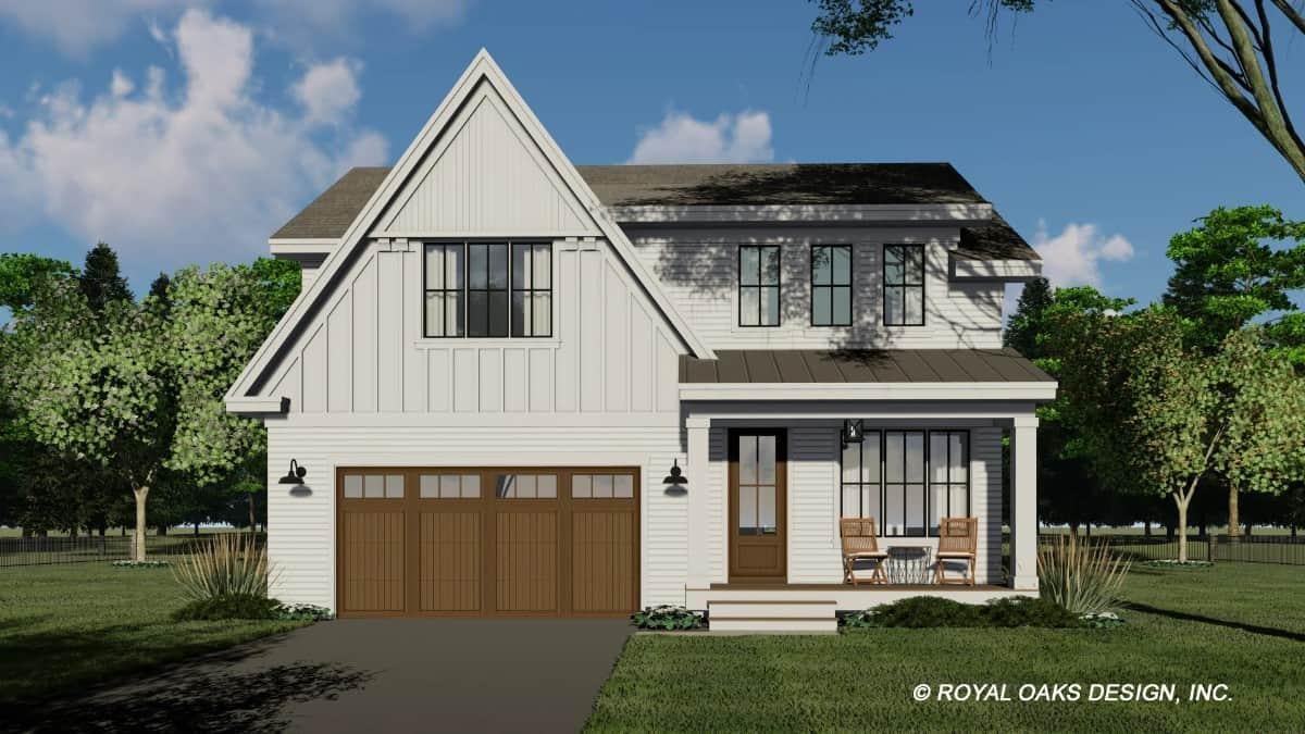 Classic Gabled Roof Meets Modern Farmhouse Aesthetic