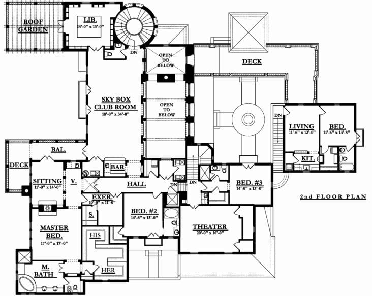 Explore the Spacious Second Floor with Its Own Theater and Sky Box Club Room