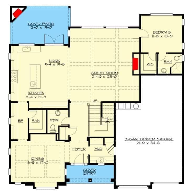 Exploring the Spacious Great Room and Tandem Garage Layout