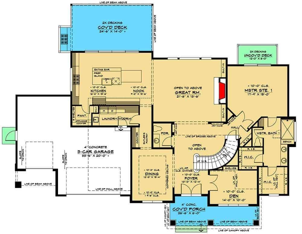 Explore This Spacious Floor Plan with a 3-Car Garage and Expansive Decks