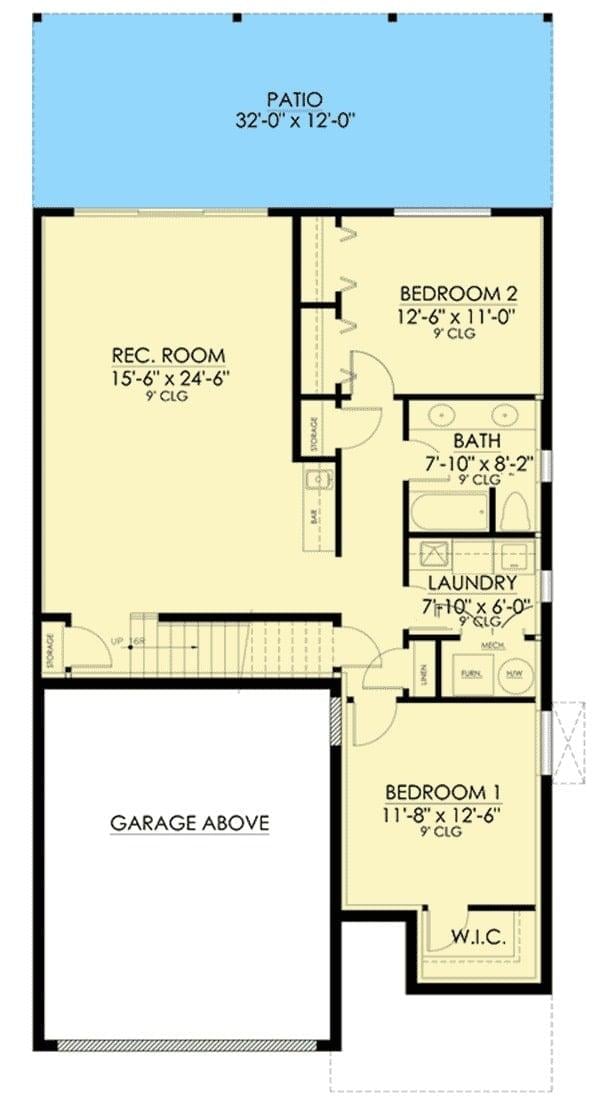 Explore the Efficient Layout of This Lower Level with Rec Room