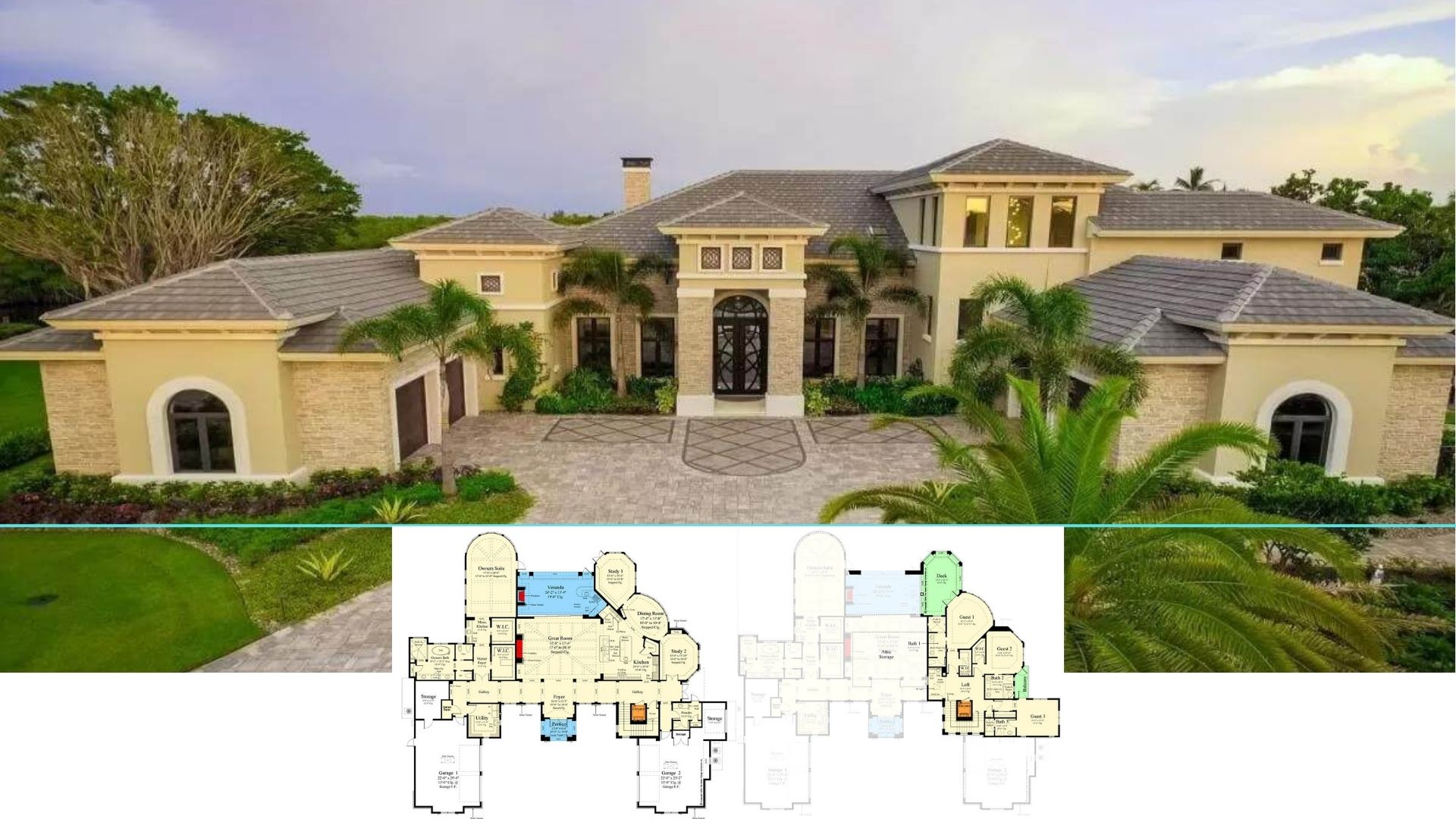 10 Four-Bedroom Luxury Floor Plans Featuring Elevators for Convenient Access