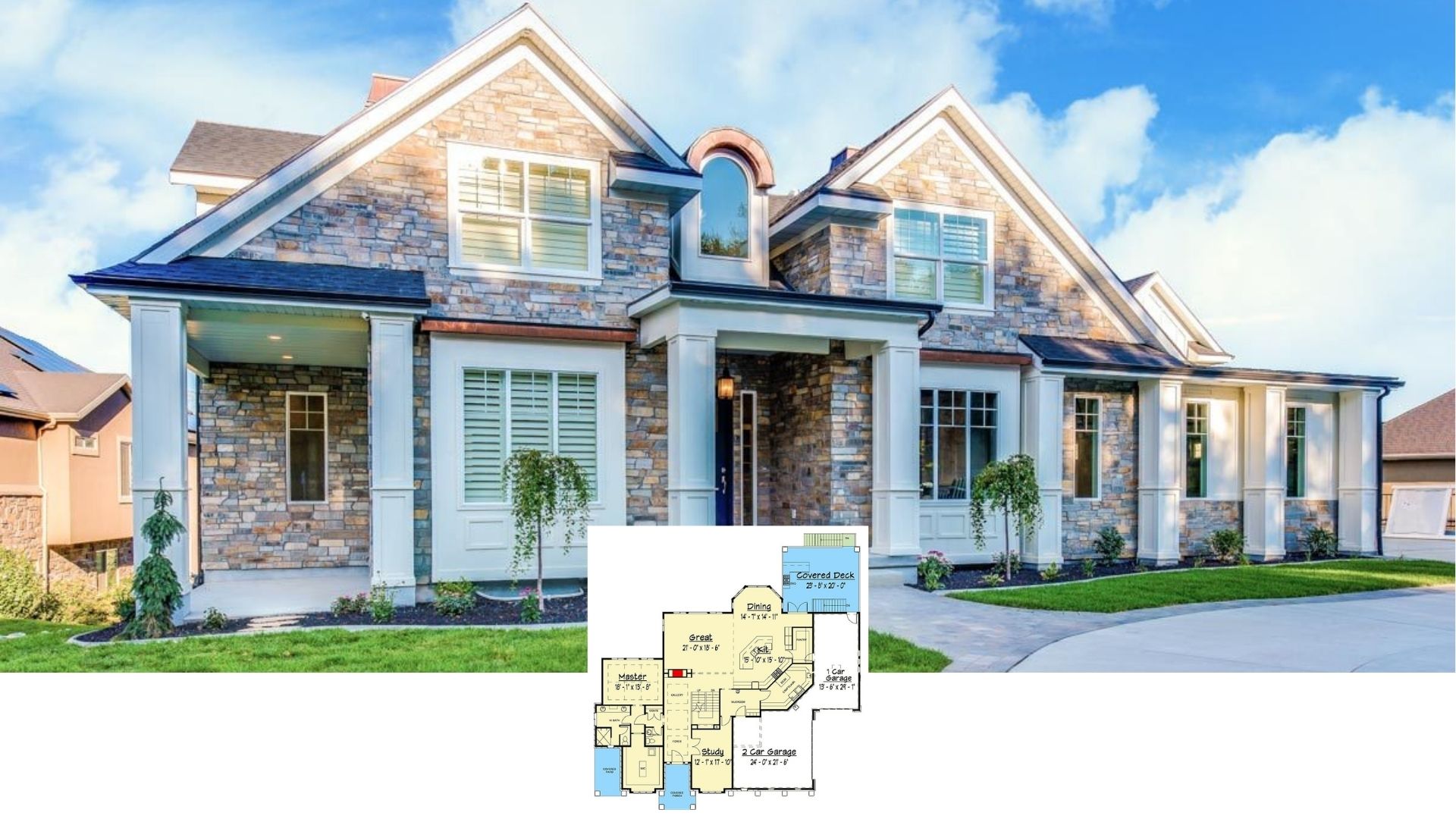 10 Five-Bedroom House Plans Perfect for Corner Lots