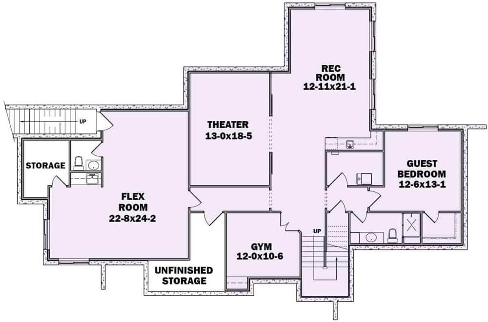 Lower Level Floor Plan