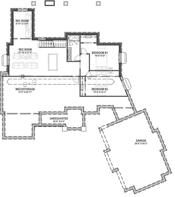 Lower Level Floor Plan