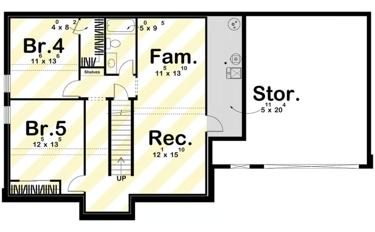 Lower Level Floor Plan