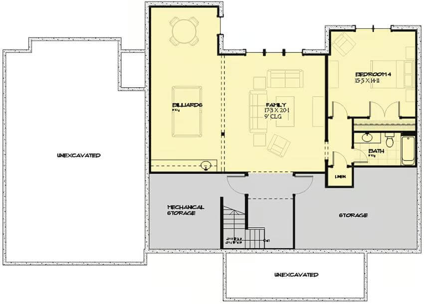 Lower Level Floor Plan