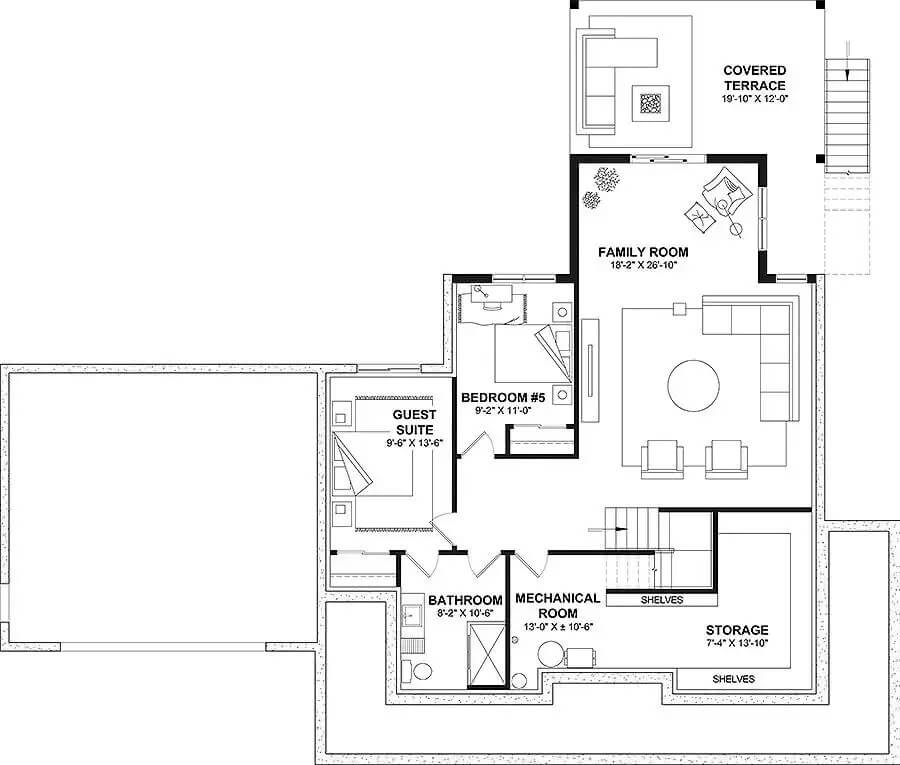 Lower Level Floor Plan