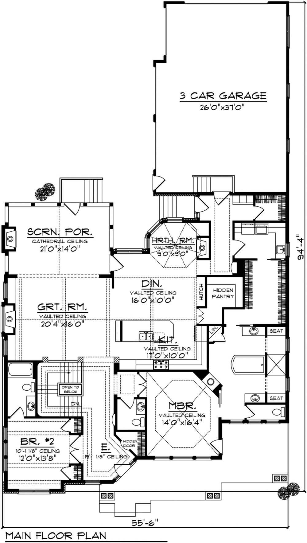 Main Level Floor Plan