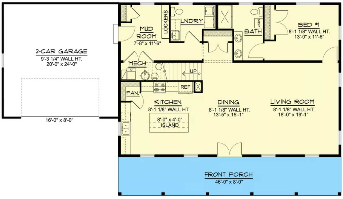 Main Level Floor Plan