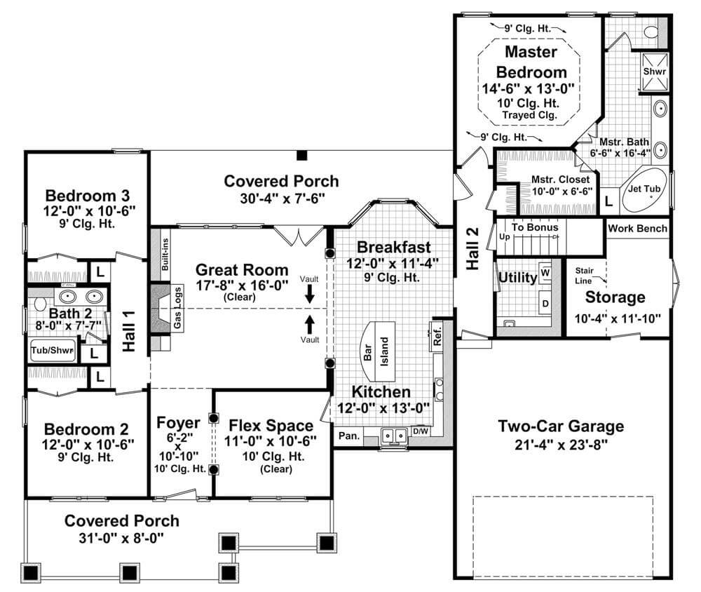 Main Level Floor Plan