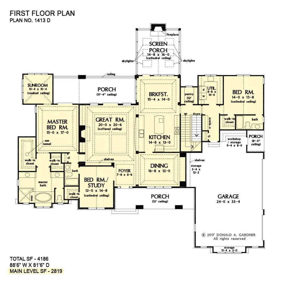 Main Level Floor Plan