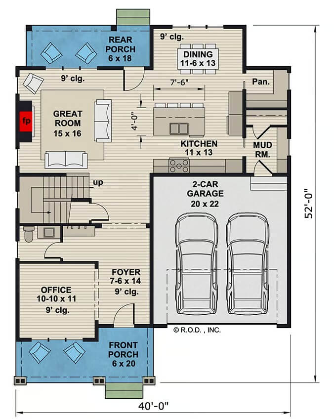 Main Level Floor Plan