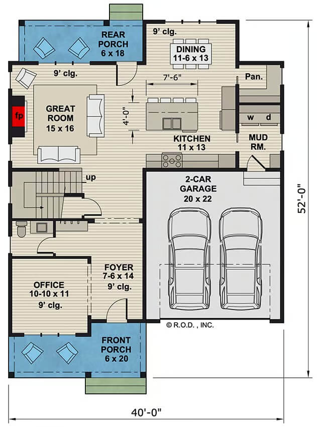 Main Level Floor Plan