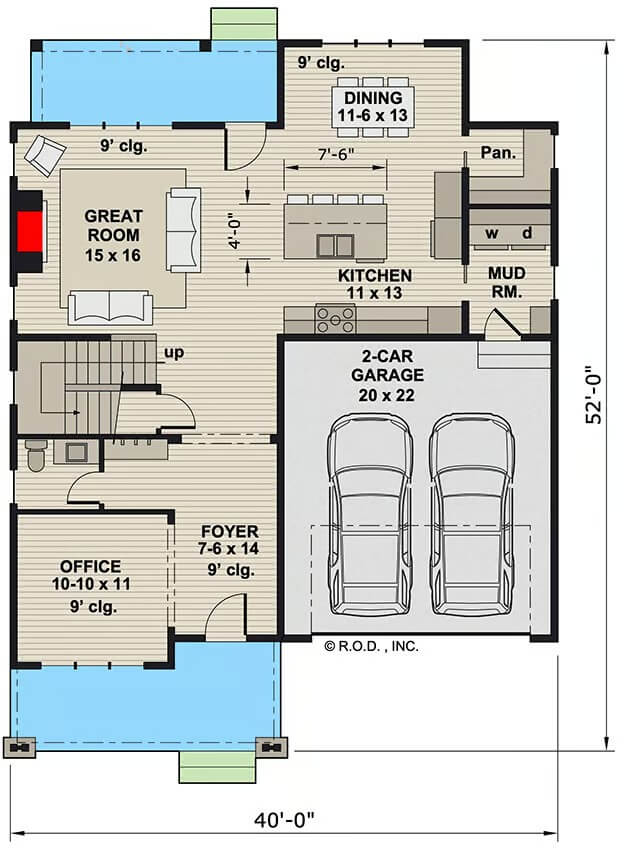 Main Level Floor Plan