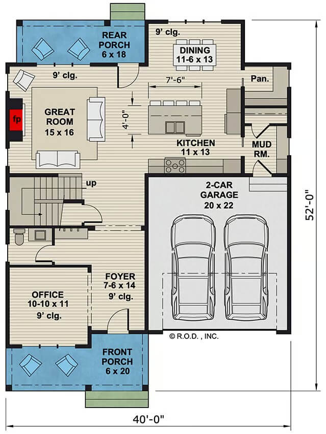 Main Level Floor Plan
