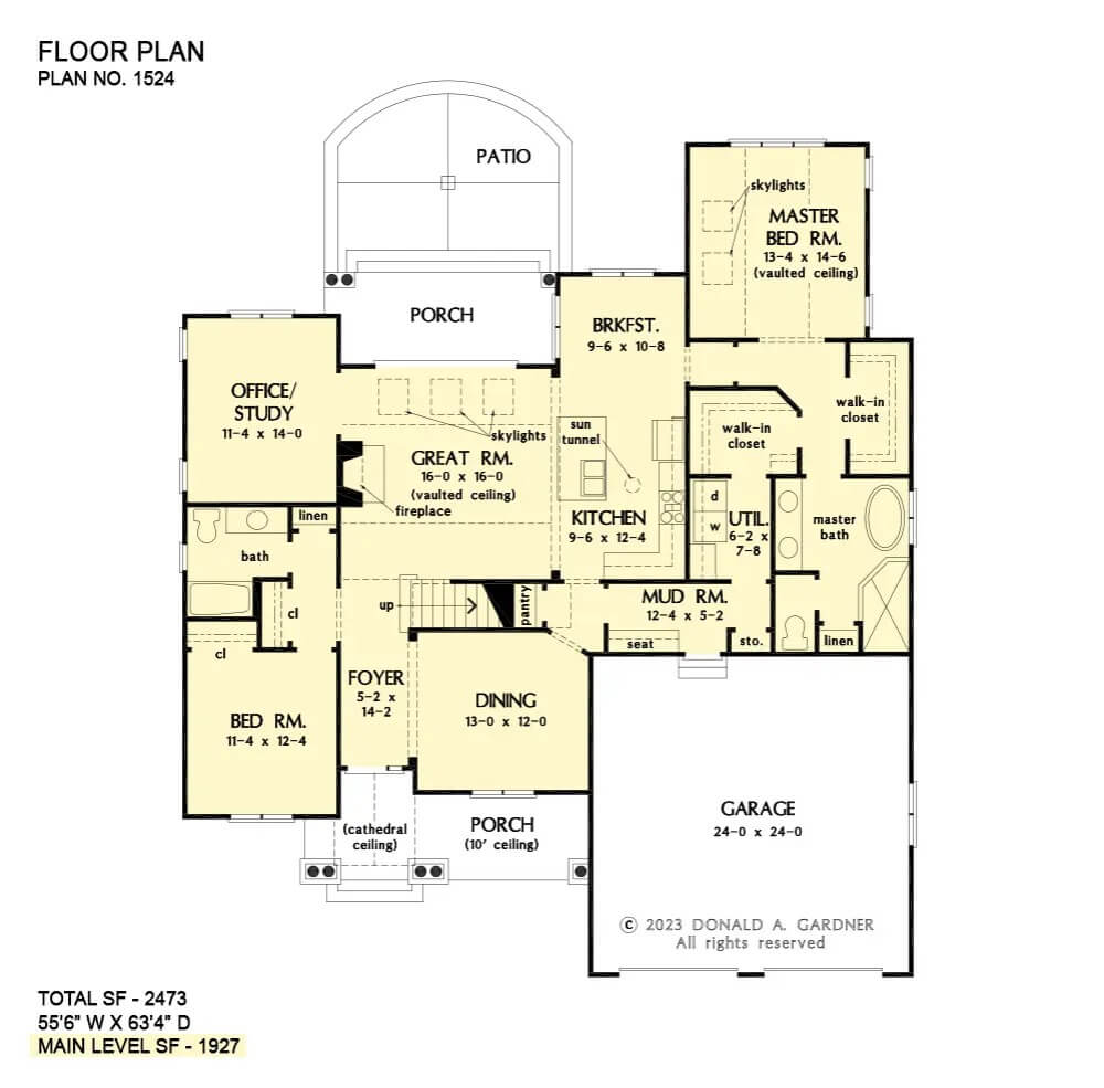 Main Level Floor Plan