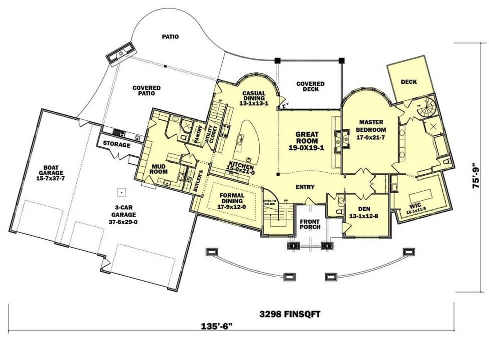Main Level Floor Plan