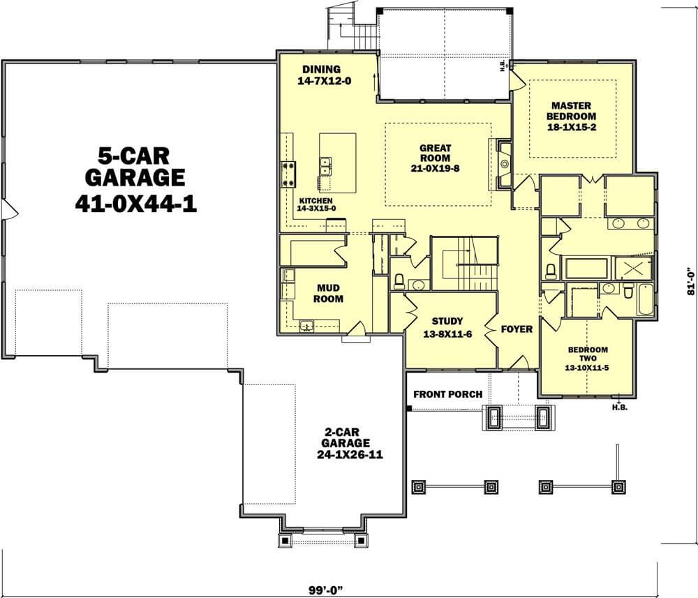 Main Level Floor Plan