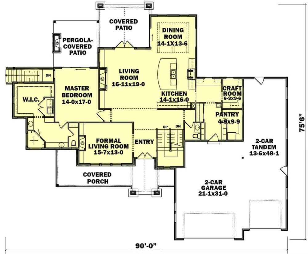 Main Level Floor Plan