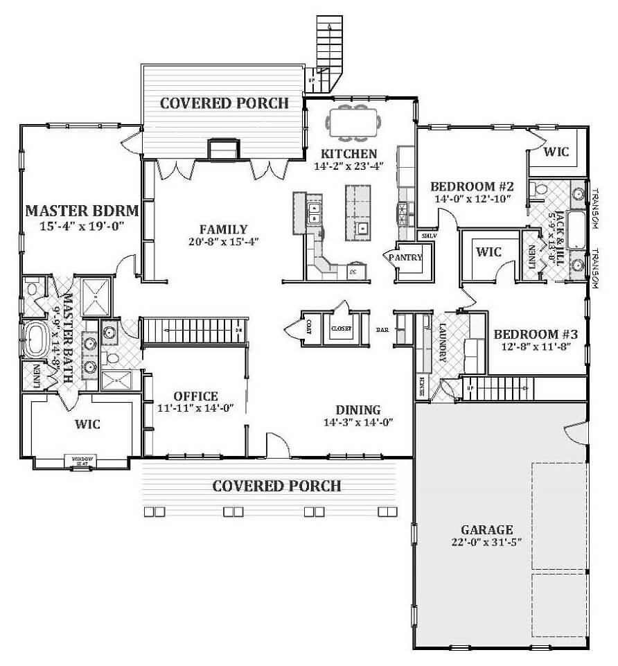 Main Level Floor Plan